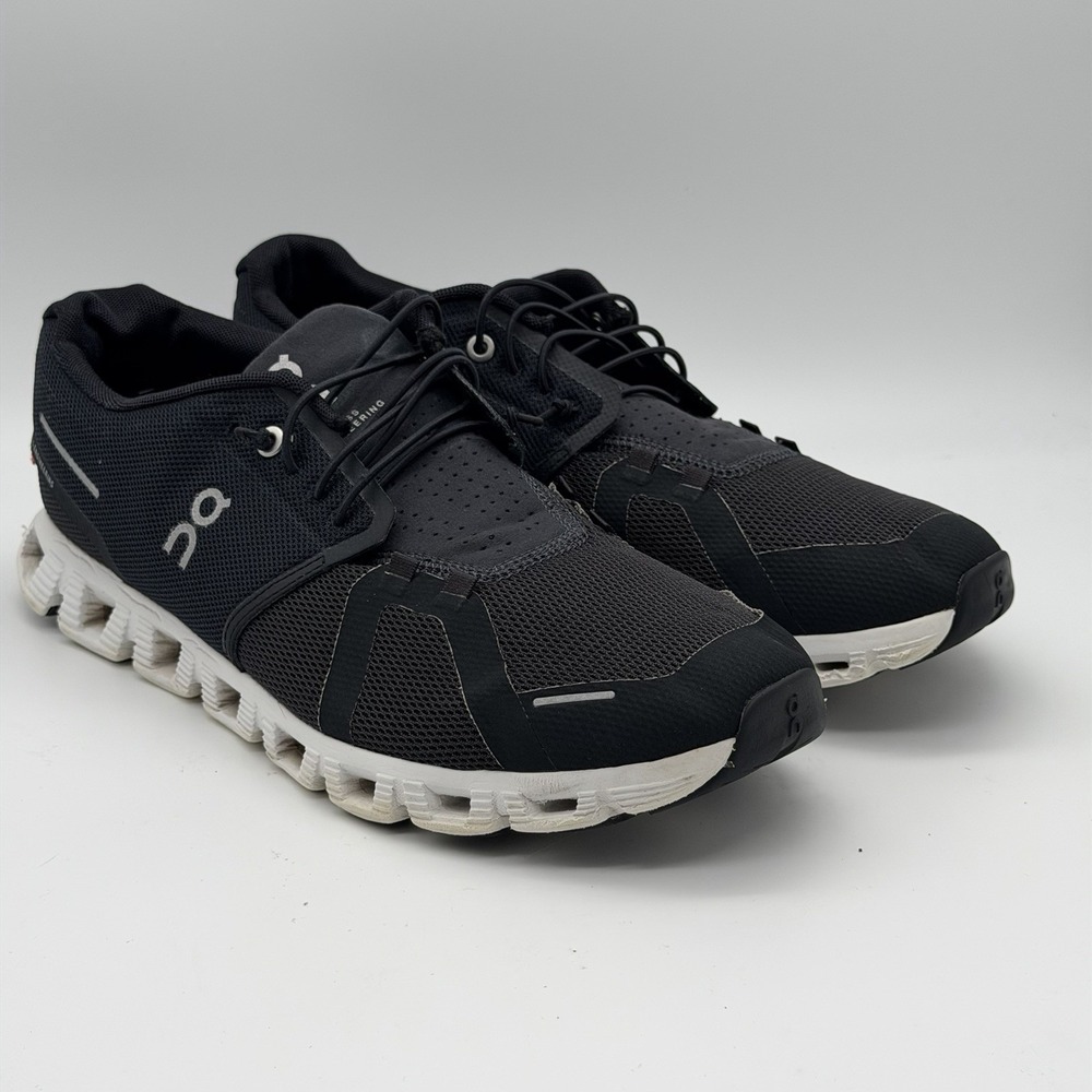On Cloud 5 Mens Size 11 Black White Running Shoes 59.98919 Speed Lace